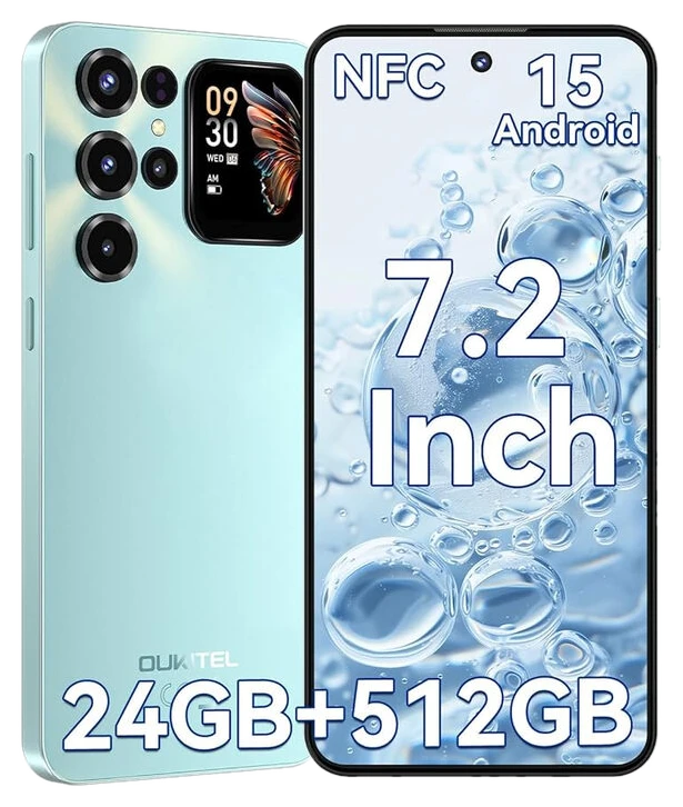 OUKITEL Smartphone C68 Plus: 7,2 Zoll 6000 mAh Sekundärdisplay Ultradünn 9,5