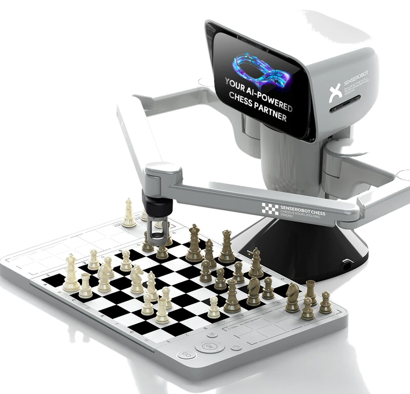 SenseRobot Mini AI-Schachroboter: Elektronisches Schachbrett mit Roboterarm &