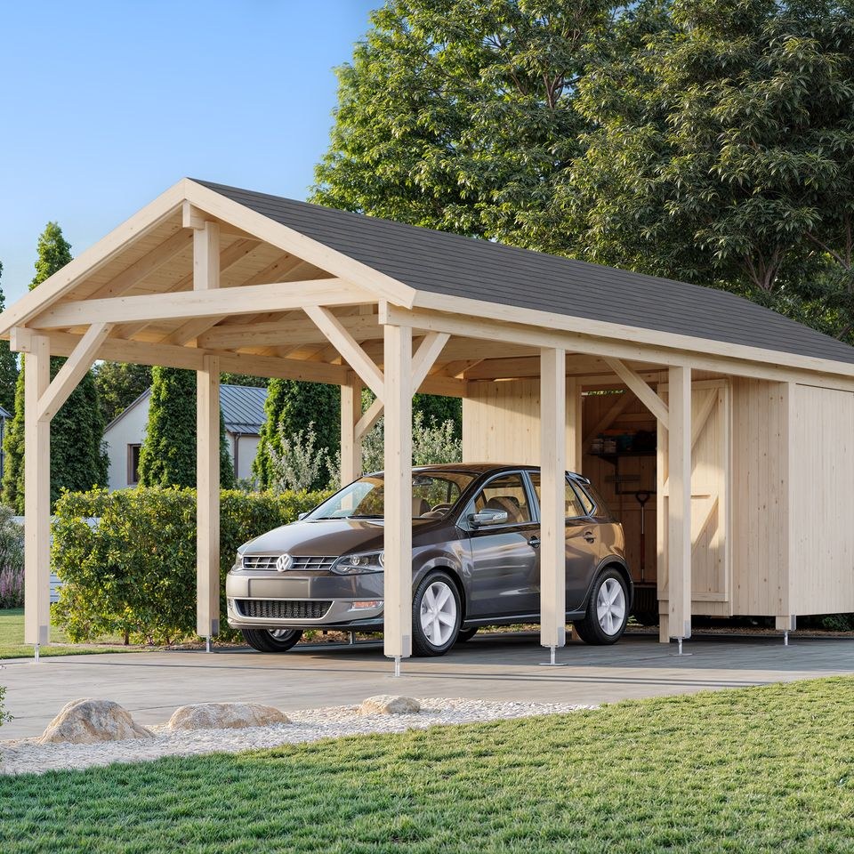 Palmako Palmako Carport Ruben 23,1 m² mit Geräteraum