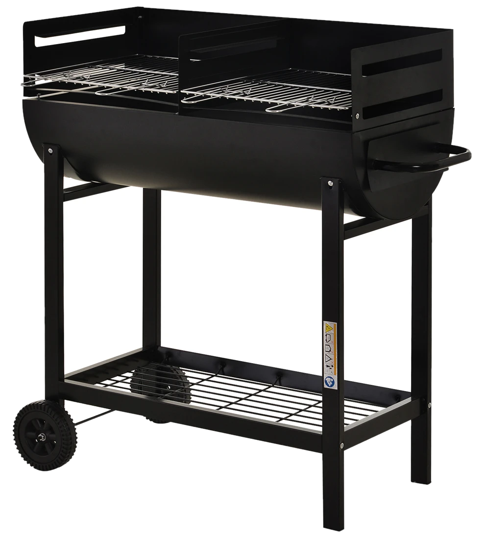 Outsunny Grillwagen – Grillstation, 2 x