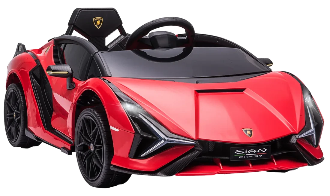 HOMCOM Kinderfahrzeug 12V 2 Fahrmodi Lamborghini SIAN SUV-Auto-Spielzeug