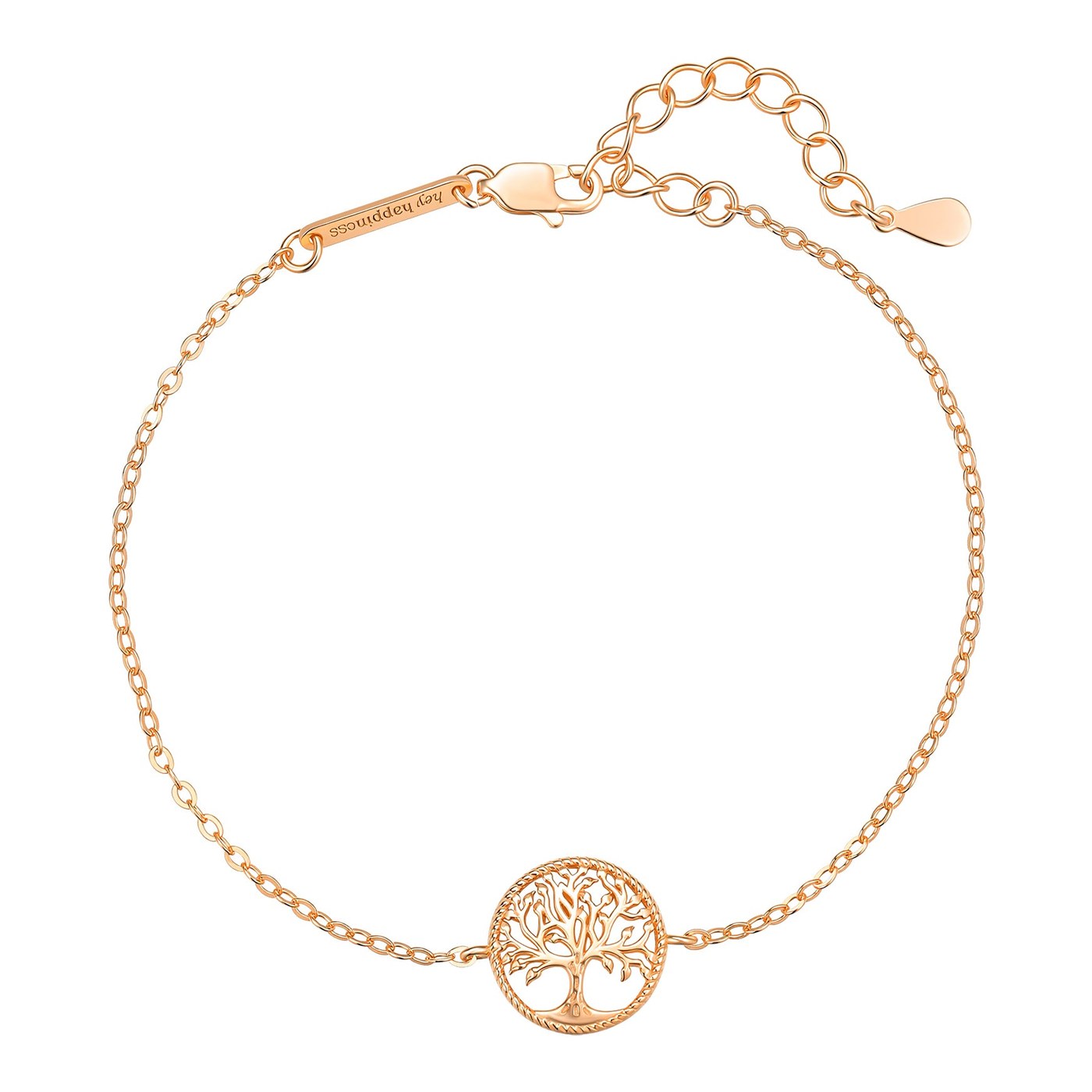 Hey Happiness Lebensbaum Armband Sterlingsilber