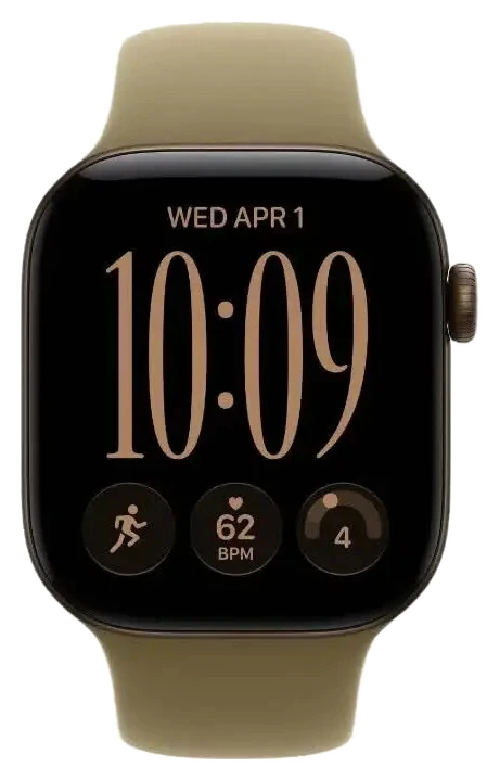 Apple Watch Series 12 GPS 42 mm Smartwatch aus dunkelbronzenem Aluminium