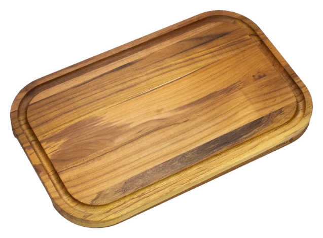 Outdoor & Camping Stolf Teakholz Schneidbrett Elegance Culinary 48cm x 30cm