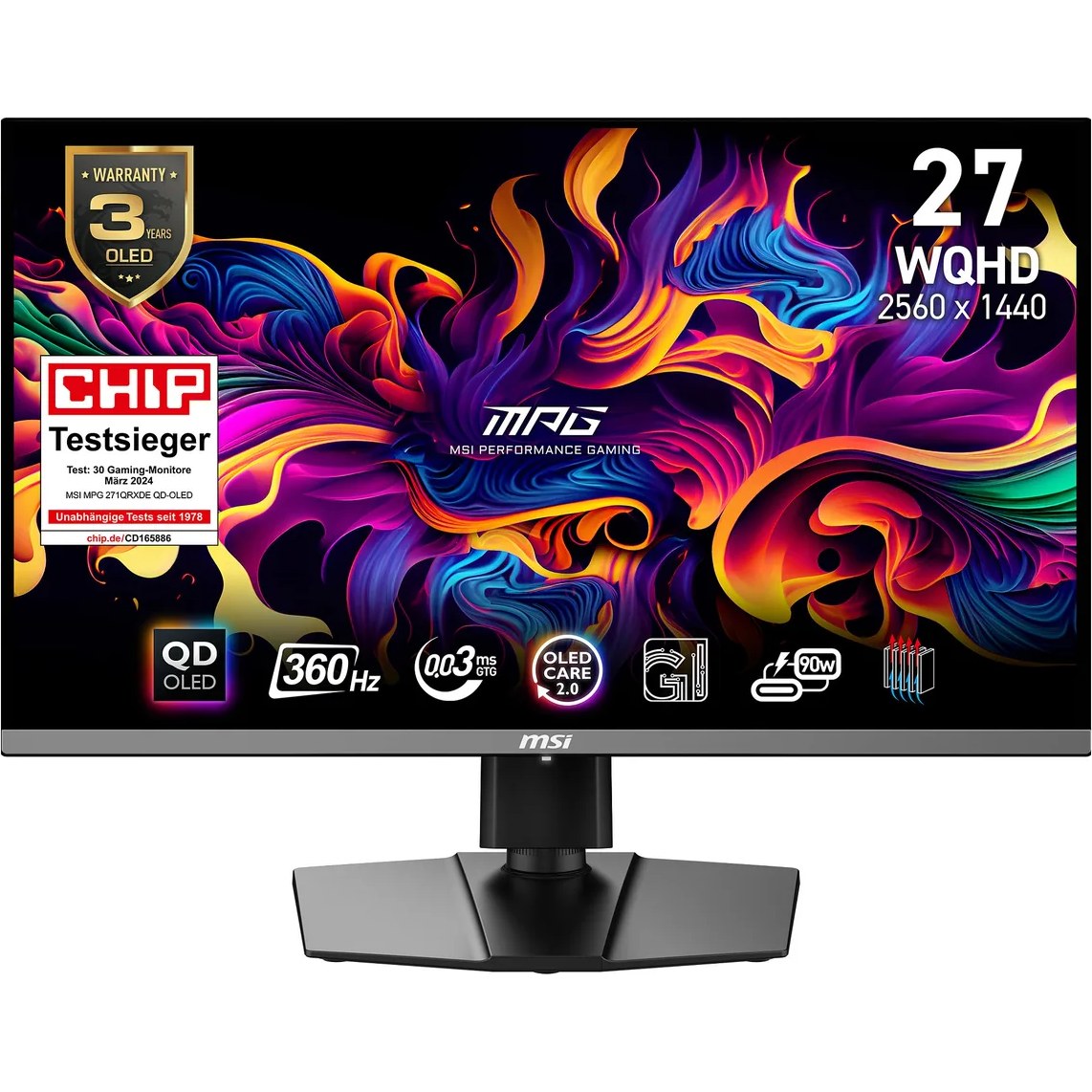 MSI MPG 271QRXDE QD-OLED computer monitor