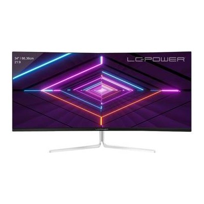 LC-Power 86,36cm (34") LC-M34-UWQHD-100-C-V3 VA+DP+HDMI Whit