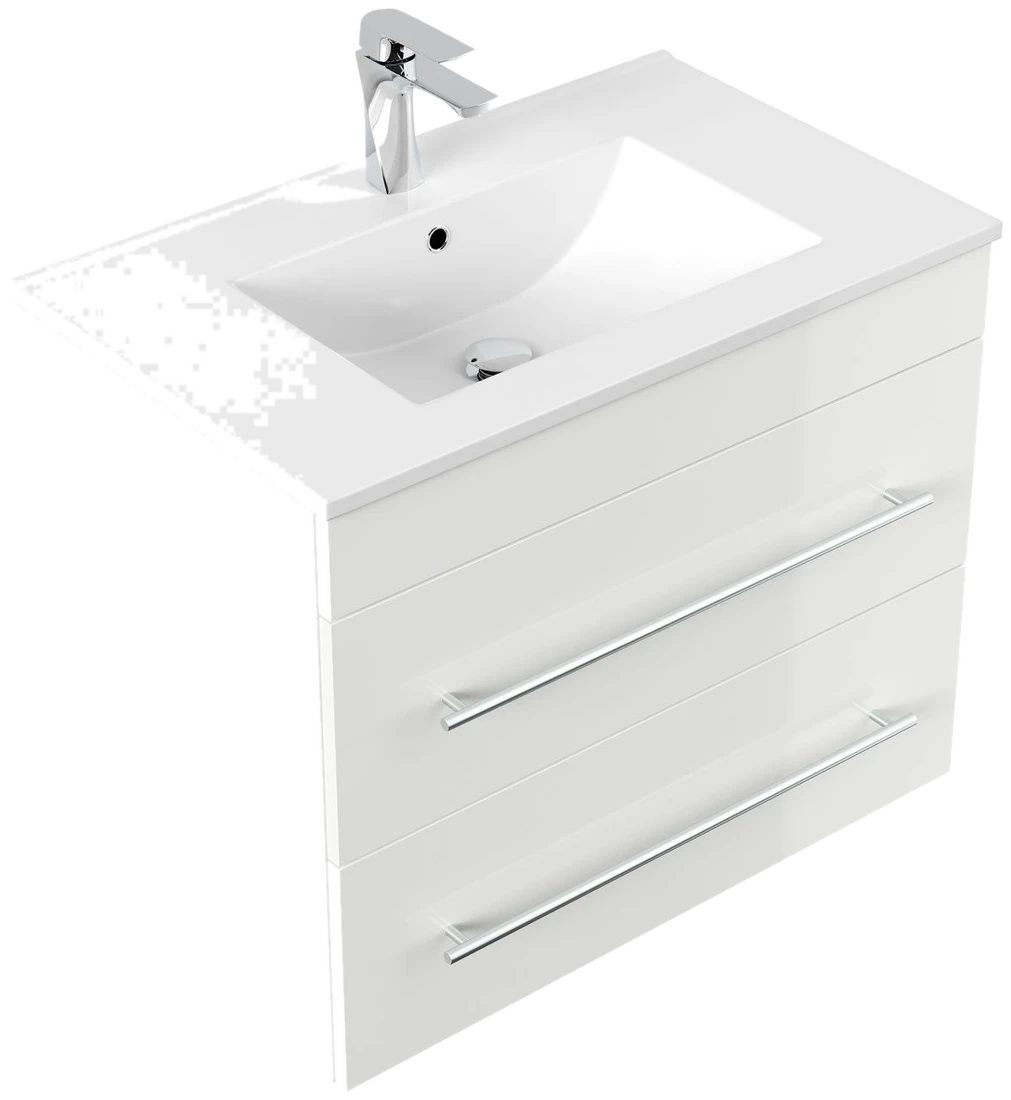 Posseik Badmöbel Artemis 750 weiss hochglanz
