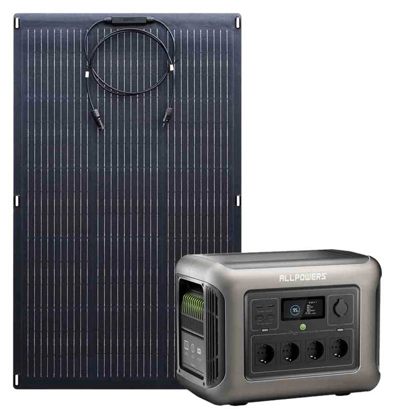 ALLPOWERS R1500 Lite Mit 100W Solarpanel
