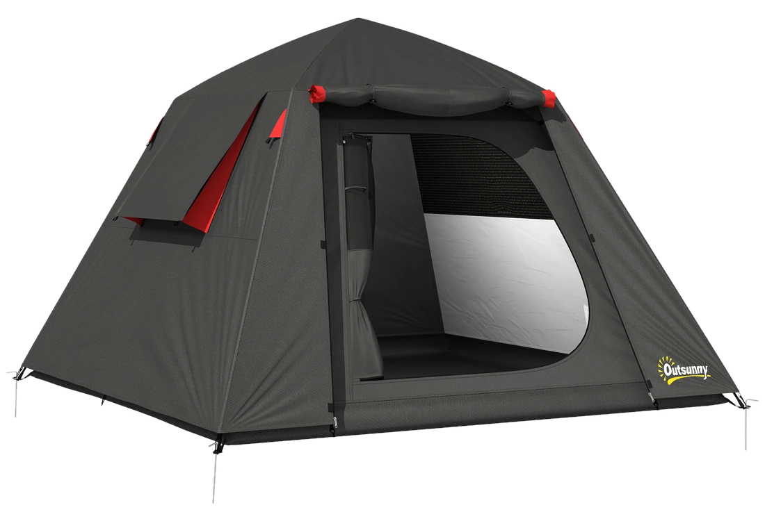 Outsunny Campingzelt 2 Personen 3000mm Wasserdicht & Winddicht Kuppelzelt