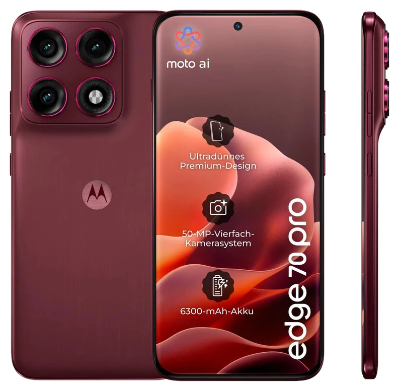 Motorola Edge 70 Pro 8-256 GB Zinfandel