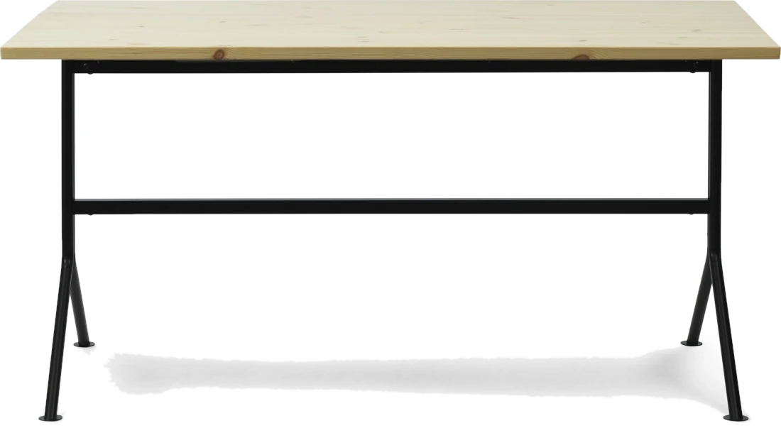 Normann Copenhagen Kip Schreibtisch 150 cm helles Holz mit schwarzen Beinen