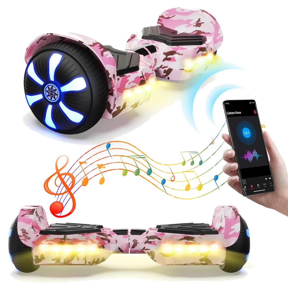 1 iHoverboard H2 Bluetooth Hoverboard mit Sitz 6.5" für Kinder