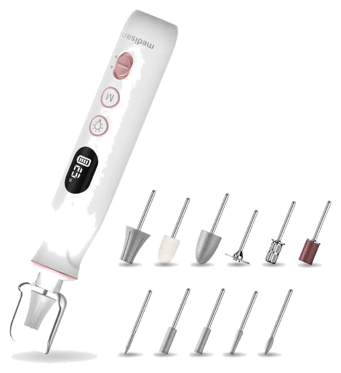 medisana MP 940 Elektrisches Maniküre- und Pediküre-Set mit Nagelfeile