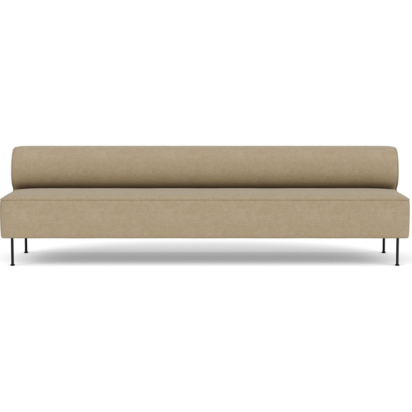 Sofas und Couches Eave Bouclé Modulares Sofa 280 cm beige auf schwarzen Stahlbeinen