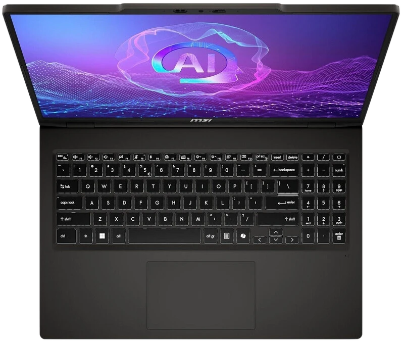 MSI Gaming Laptop VenturePro A16 AI+ Solid Gray mit Ryzen AI 7 350, 16GB RAM