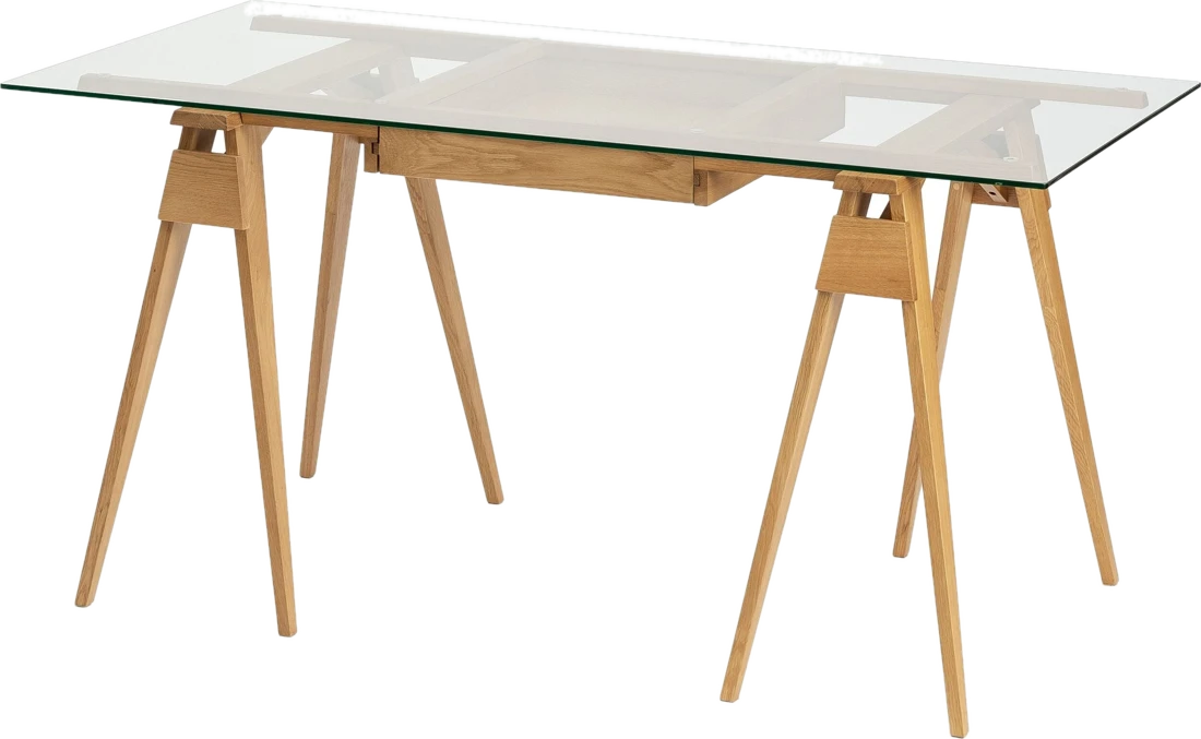 Design House Stockholm Arco Schreibtisch mit Glasplatte