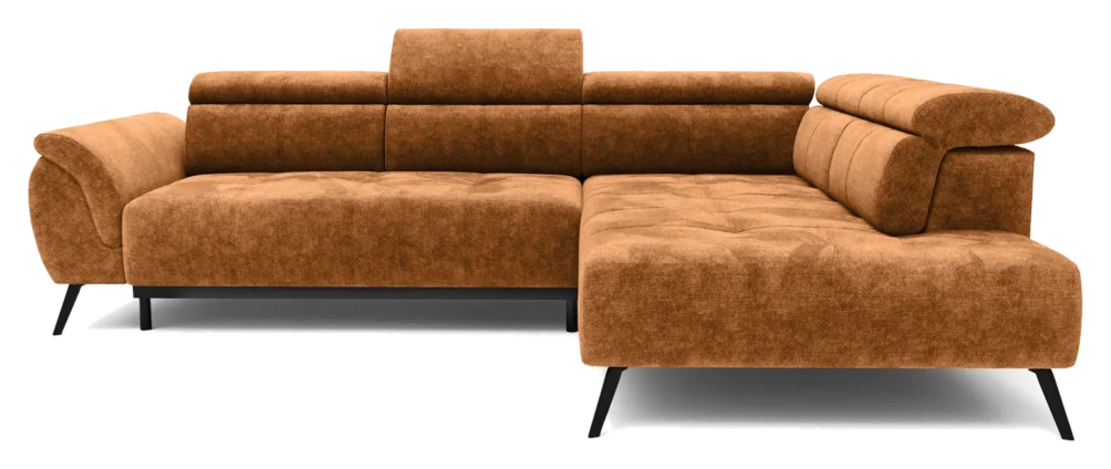 LIVORA Ecksofa Ottomane Chenille 284x208x79 VALENTINA