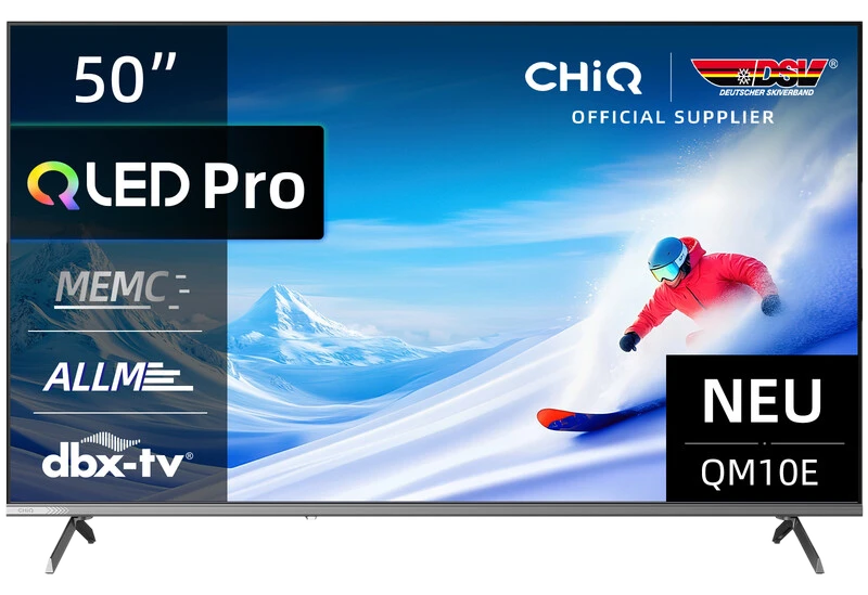 CHiQ U50QM10E 50-Zoll 4K Ultra HD QLED Smart-TV mit smartem Google TV