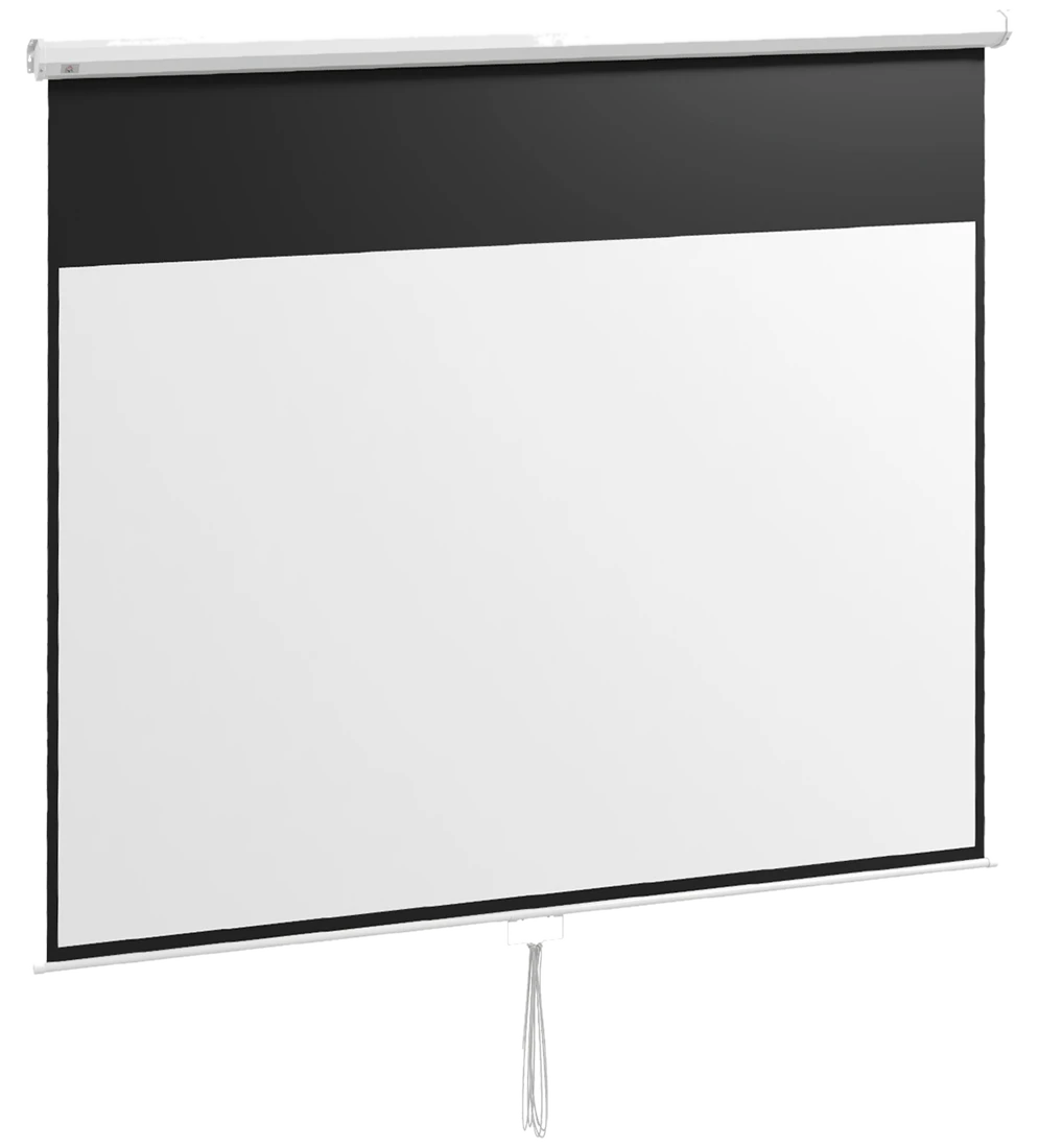 HOMCOM Beamer Leinwand 283 x 192 cm 120 Zoll 16:9 HD 4K Projektionsleinwand