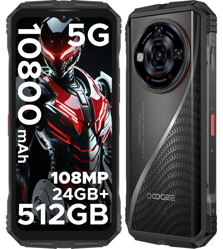 DOOGEE S118 PRO Robustes Smartphone 5G: 24 GB RAM & 512 GB Speicher