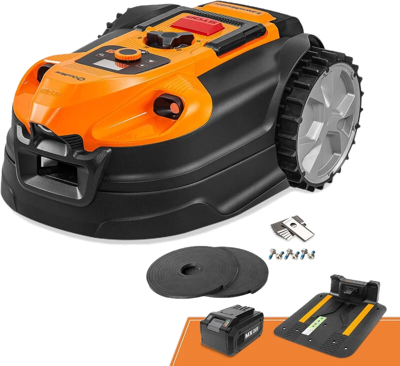 Lawnmaster VBRM18AMID4R Rasenmähroboter ohne Begrenzungskabel für bis zu 800m²