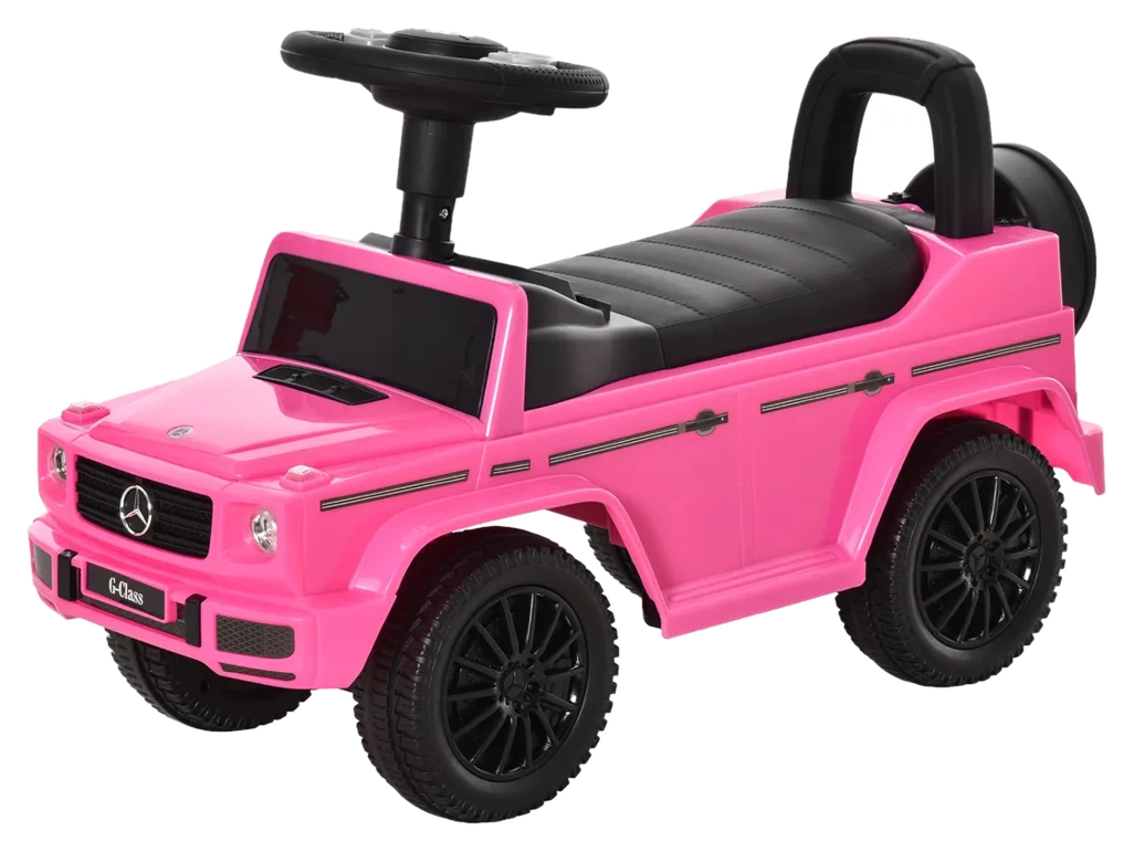 HOMCOM Kinder-Rutscher Kinderfahrzeug Mercedes Benz 12-36 Monate Staufach Hupe