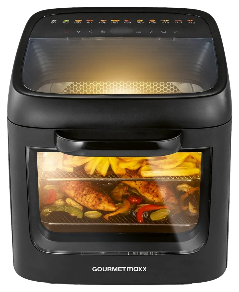 GOURMETmaxx Heißluftfritteuse 16409 schwarz Metall ca. 12,5 l