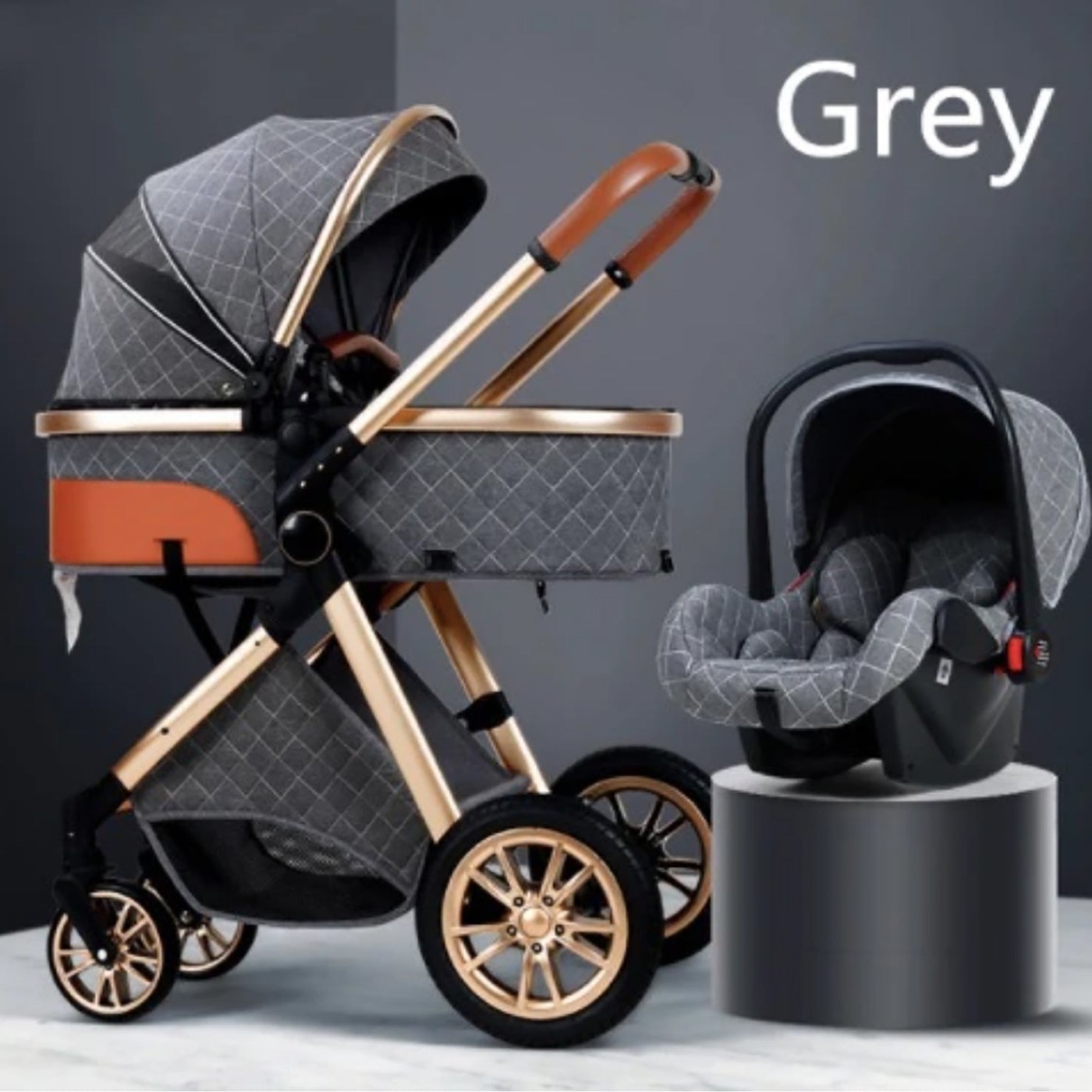 TPFLiving Kombi-Kinderwagen 3in1 Set