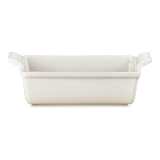 Le Creuset Rechteckige Auflaufform 23 cm aus Steingut im Farbschlag Meringue