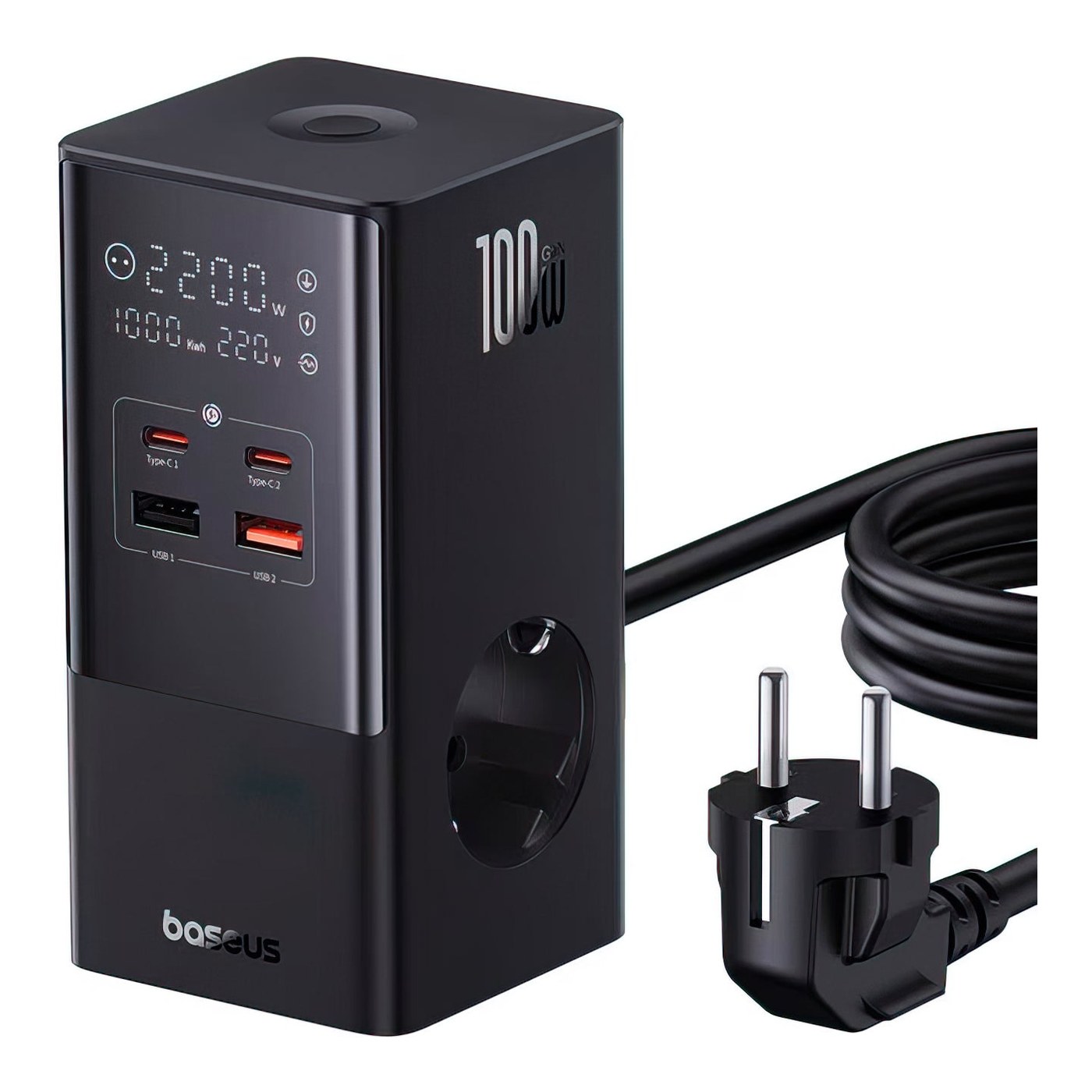 Baseus PowerCombo Tower Ladestation, 2 x