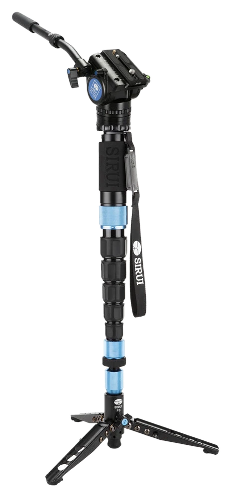 SIRUI P-326SR Multifunction – Einbeinstativ Carbon mit VH-10X Videoneiger