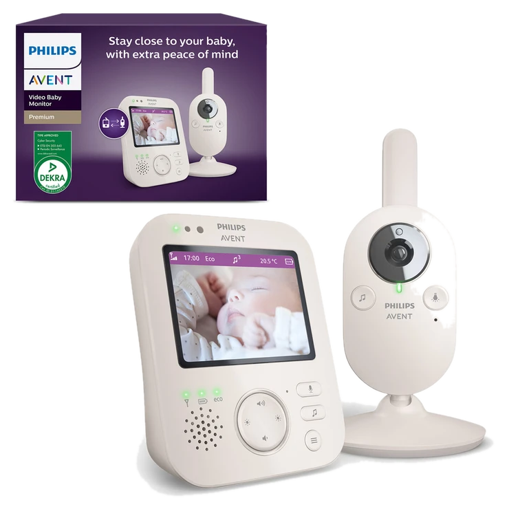 Philips Avent Video-Babyphone Premium SCD892/26: Überwachungskamera & Monitor