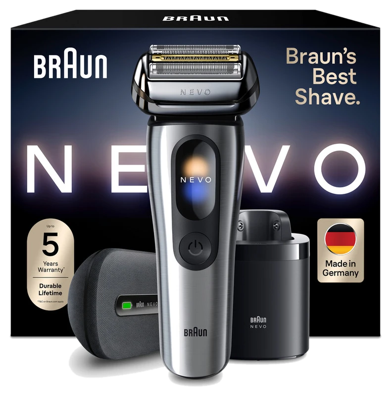 BRAUN NEVO Elektrorasierer mit AeroTouch-Technologie