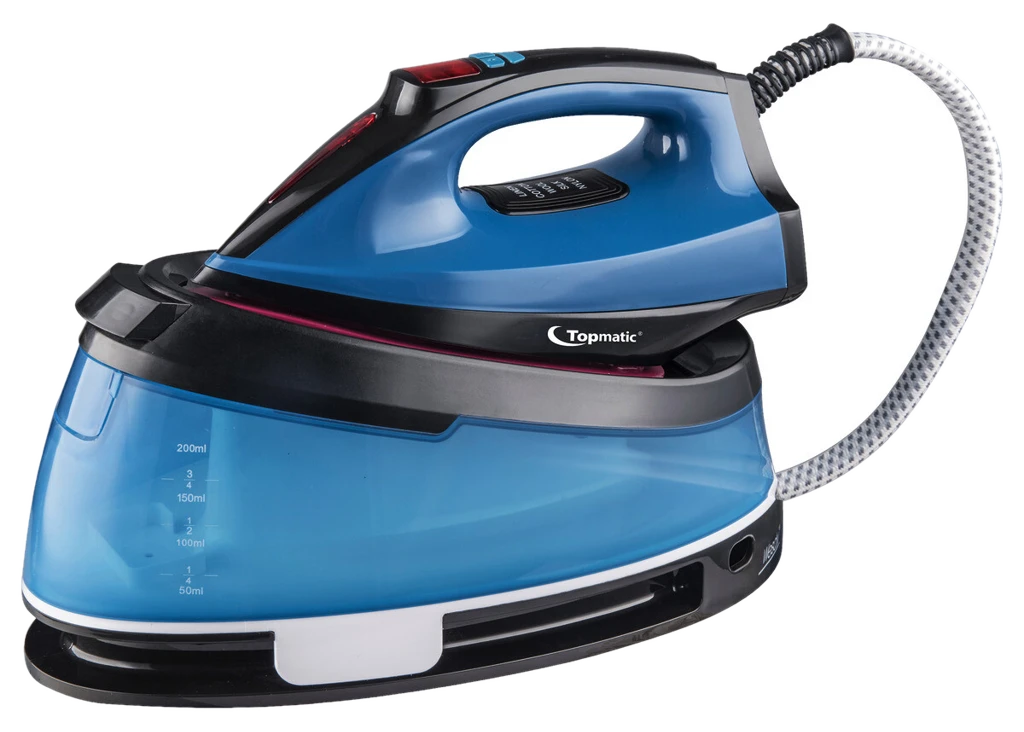 Topmatic Dampfbügelstation SGS-2500.1 blau schwarz Kunststoff Keramik