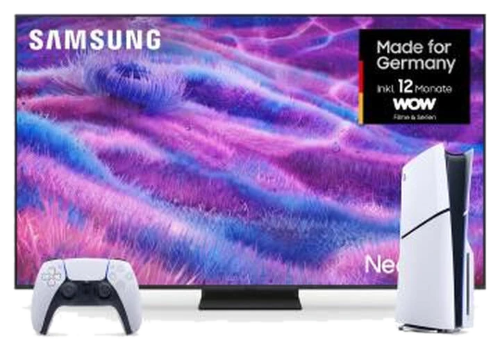 Bundle Angebot Samsung Neo QLED TV GQ85QN80FAU & PlayStation PS5 Slim Konsole