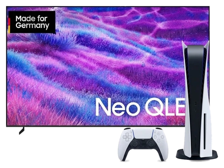 Bundle Deal Samsung Neo QLED TV GQ100QN80F & PlayStation PS5 Slim Konsole