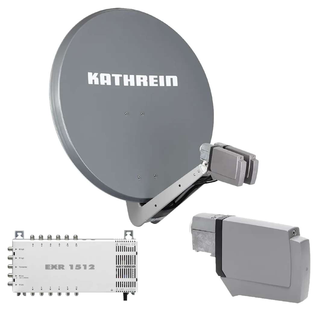 Kathrein CAS 90 gr Sat-Antenne multifeedfähig graphit (grau)