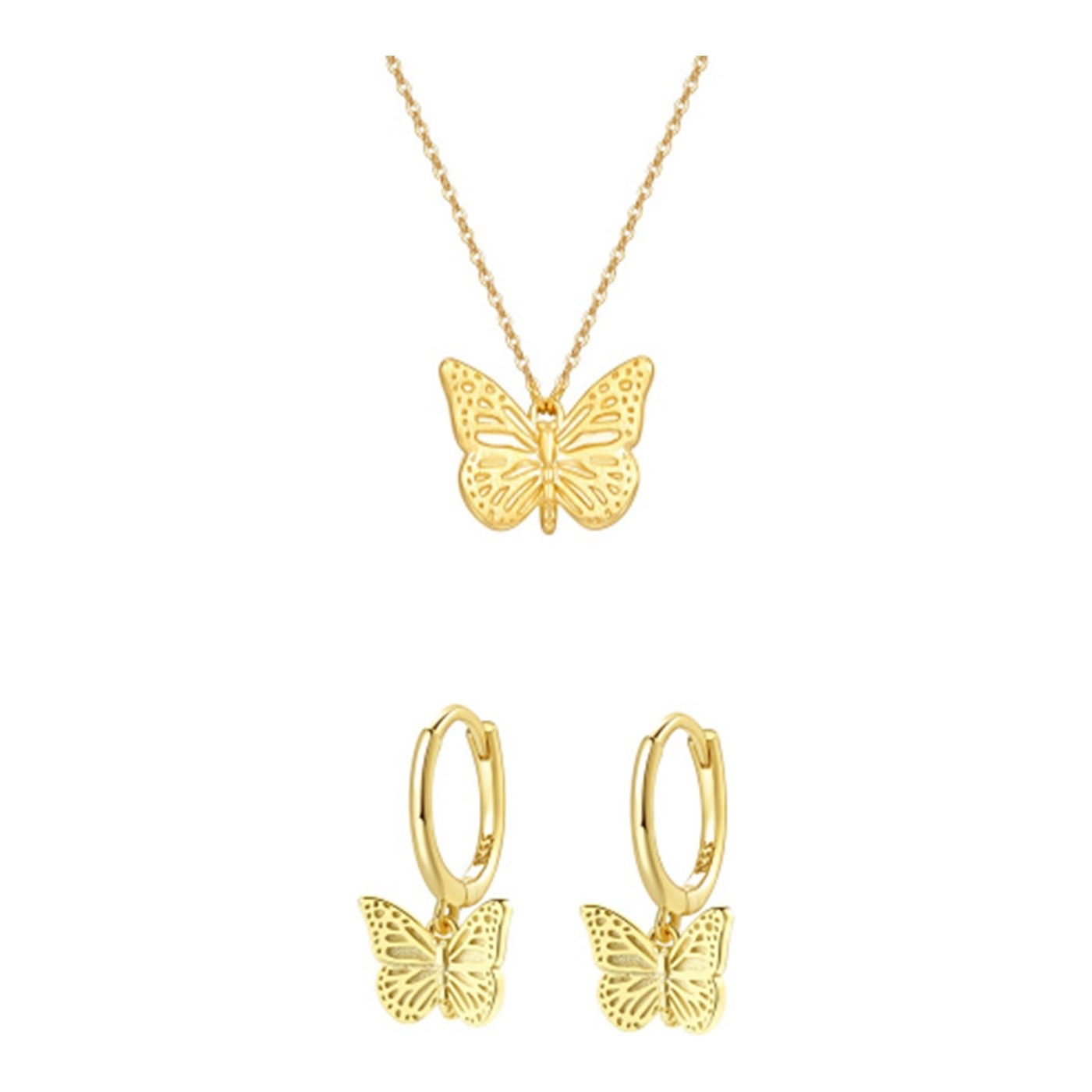 Hey Happiness Butterfly Schmuck-Set Sterlingsilber