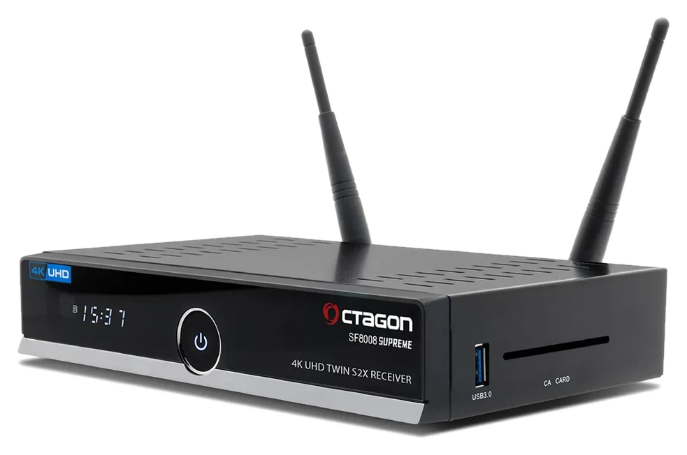 Octagon SF8008 V3 Supreme UHD 4K Combo-Receiver DVB-S2X MS & DVB-C/T2, E2