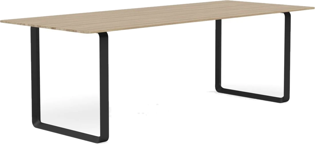 Esstische Muuto Tisch 225 x 90 cm dunkle Eiche graue Beine