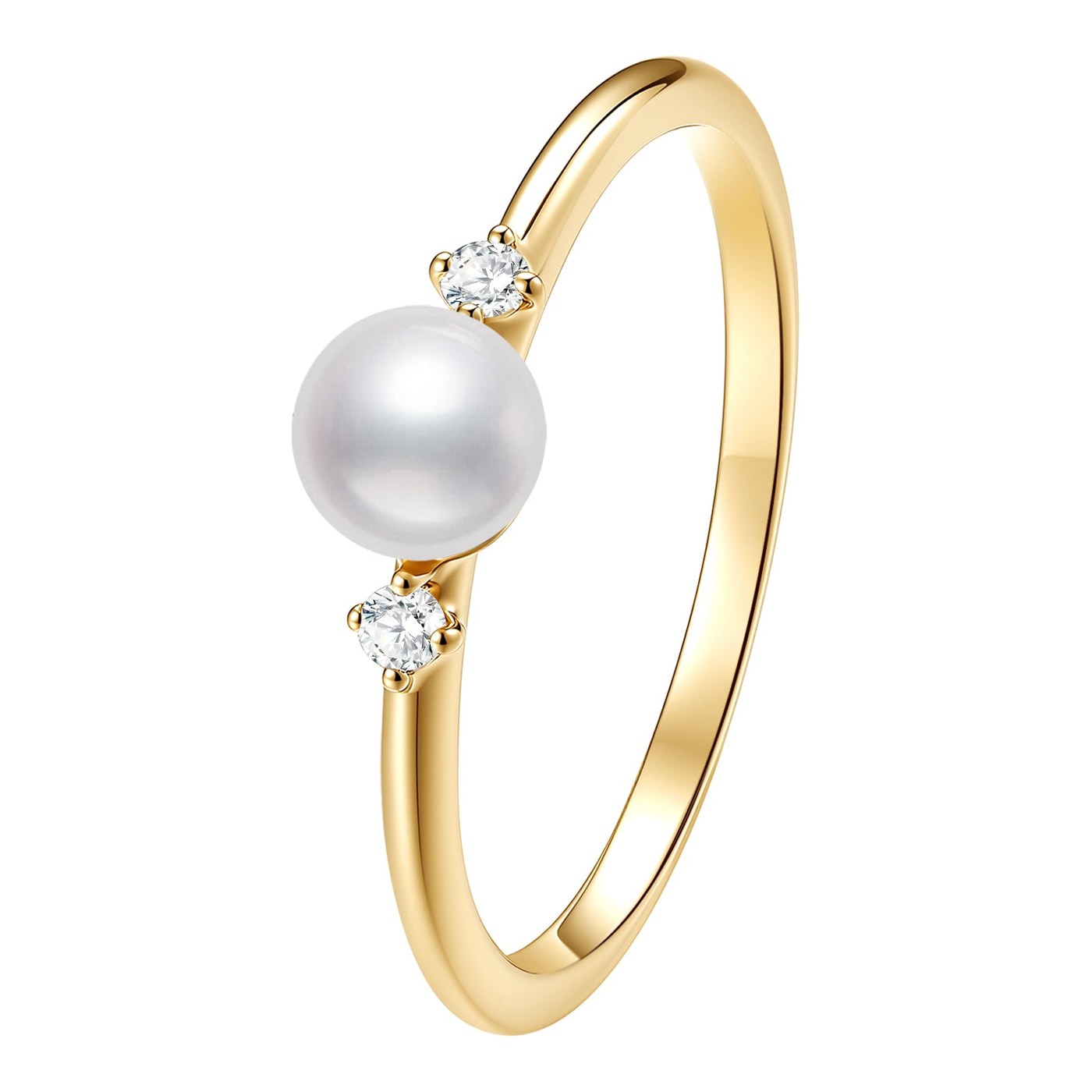 Hey Happiness New Beginnings Perle Ring 14K Gold