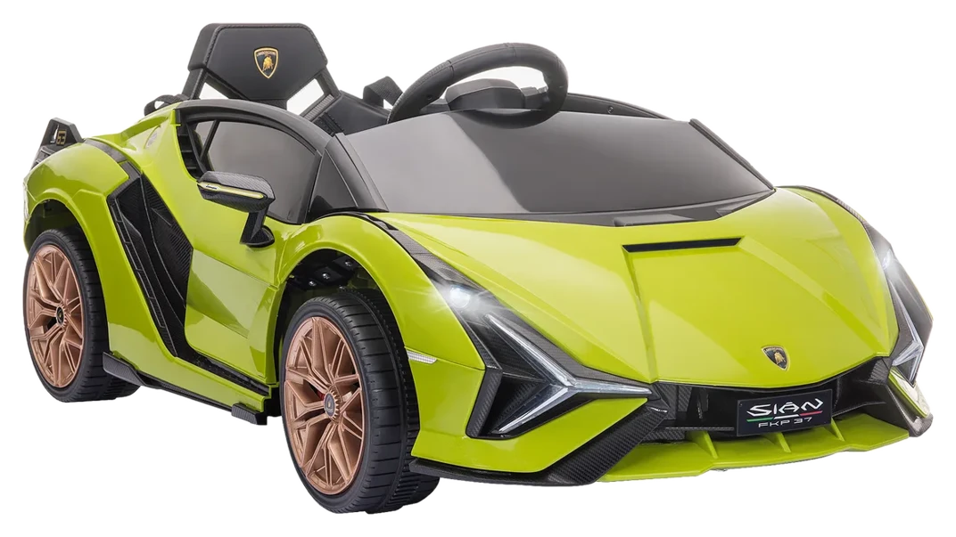 HOMCOM Kinderfahrzeug – Elektro Auto Lamborghini SIAN 2 Sitzer