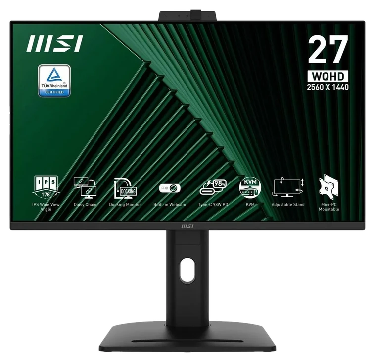 MSI PRO MP275QPDGDE 27 Zoll WQHD Docking Smart Monitor