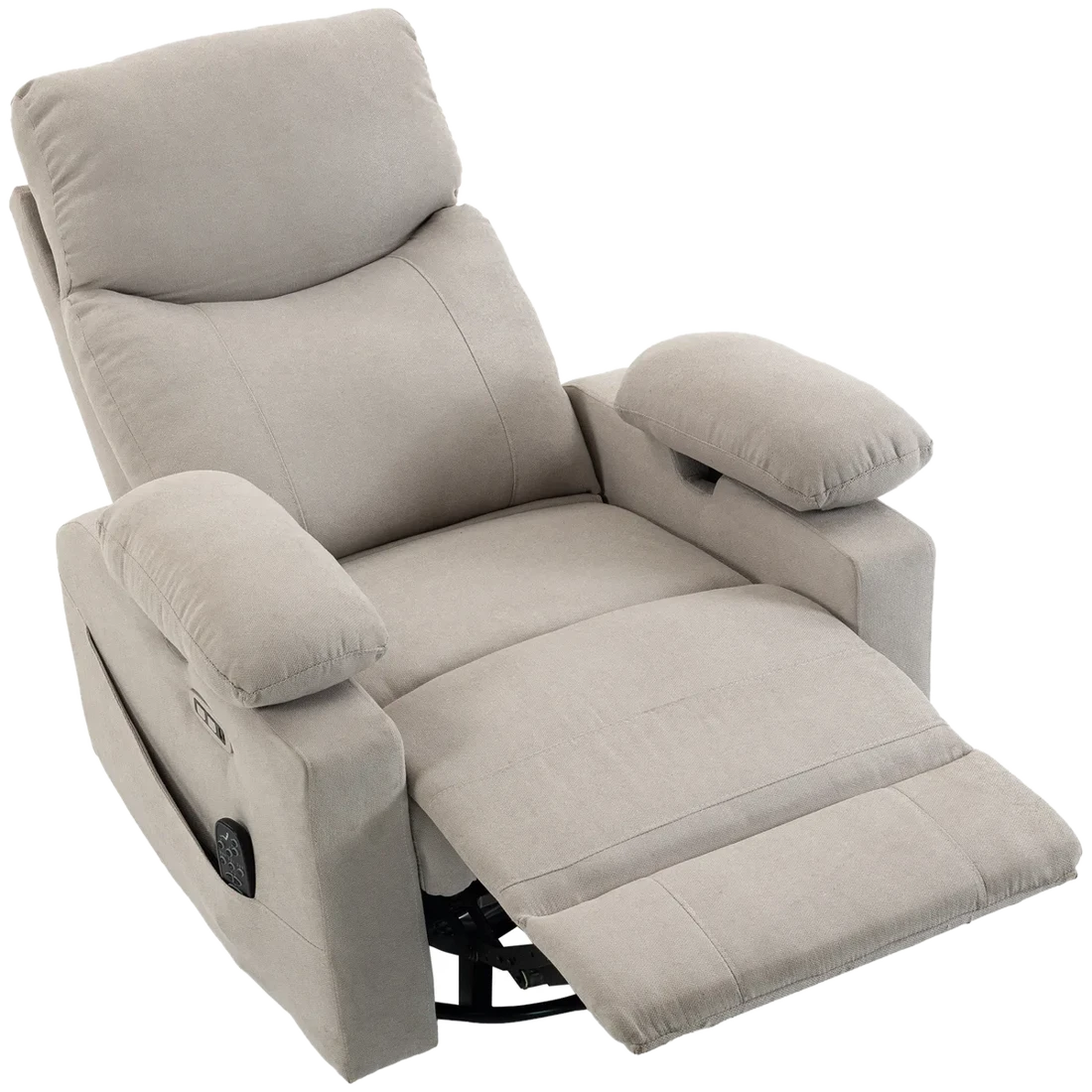 HOMCOM Elektrischer Relaxsessel Fernsehsessel mit Massage & Wärme