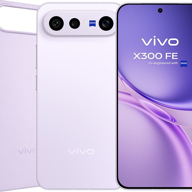 vivo Smartphone X300 FE Mist Purple: ZEISS Super Tele Kamera