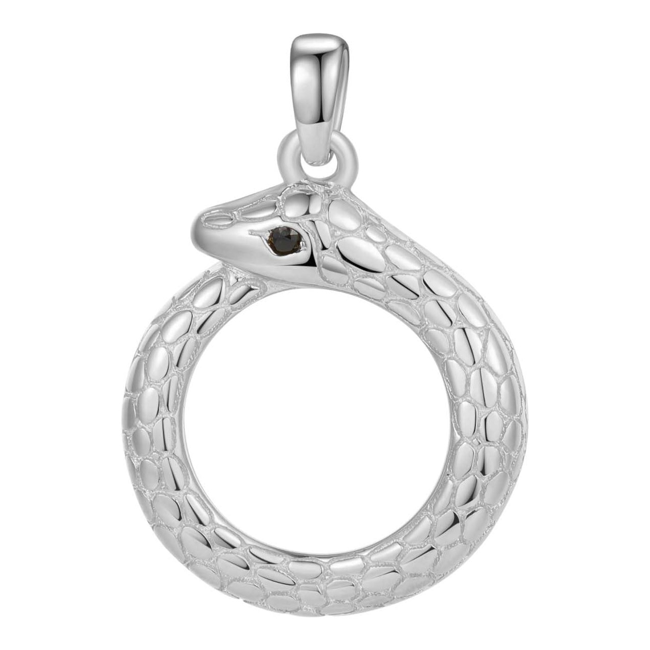 Hey Happiness Snake Ouroboros Halskette mit Anhänger for Renewal Sterlingsilber