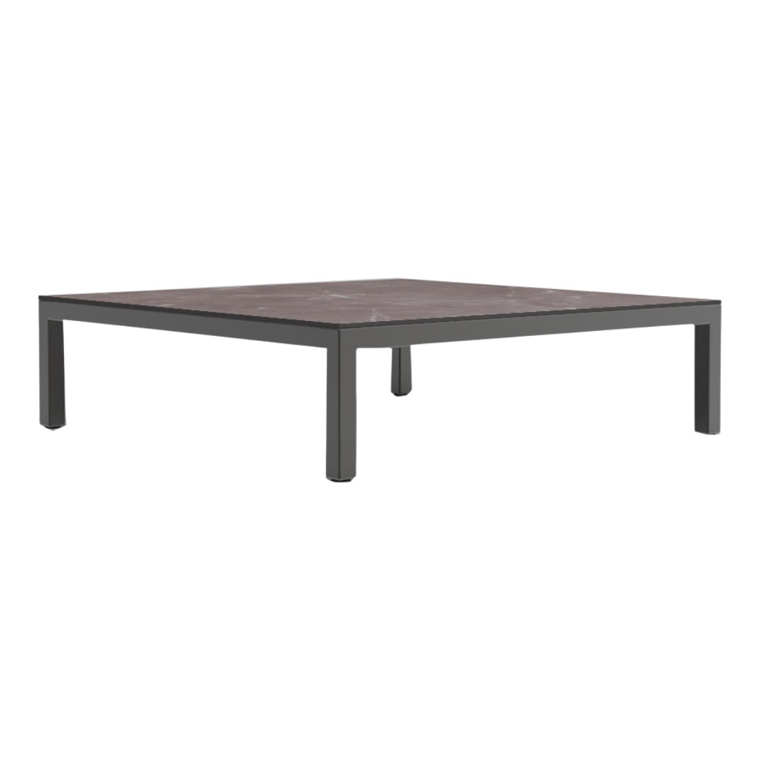 Papatya Slim Sofa Set Beelltisch 74x74x21 anthrazit
