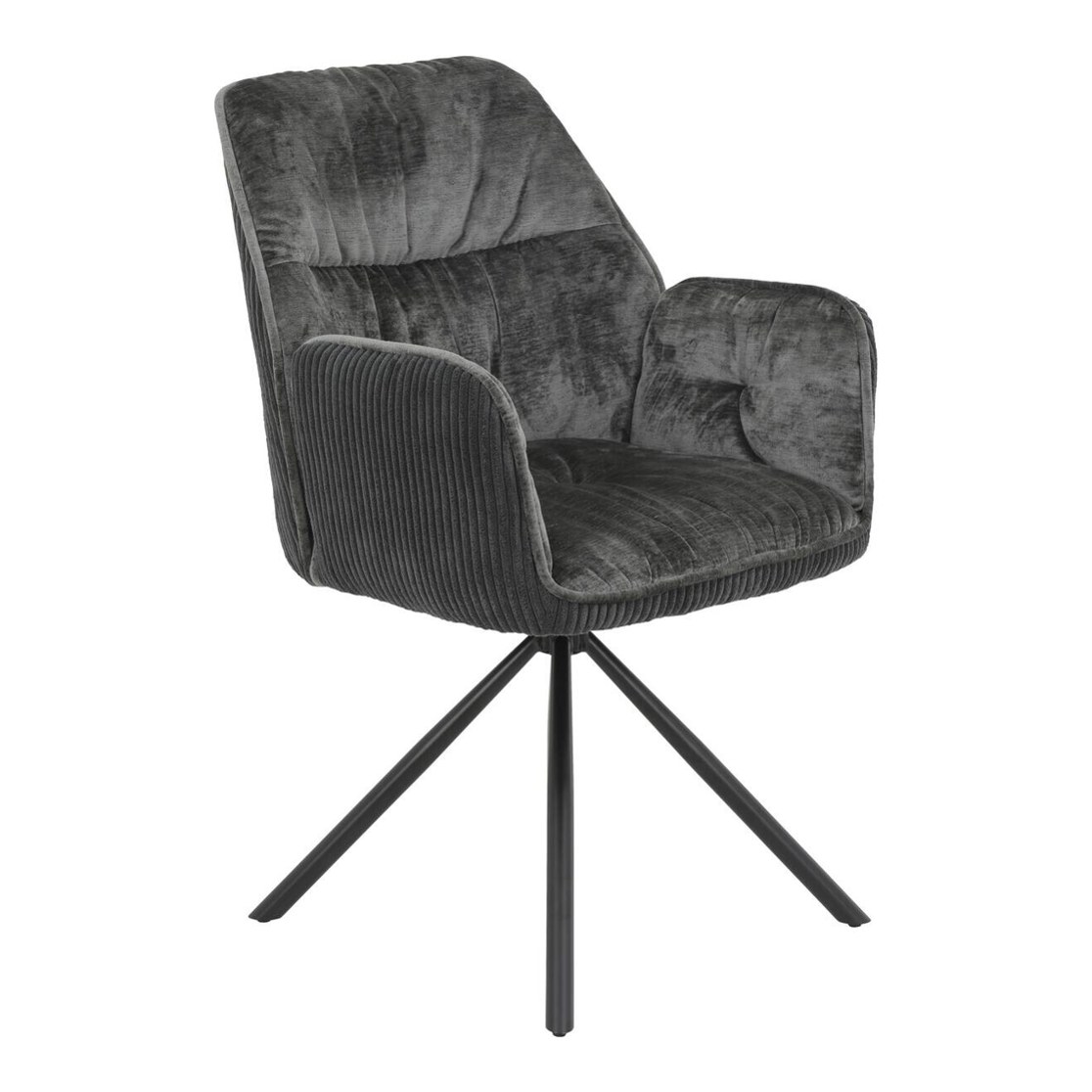 Hela Sessel Amira – 2er-Set anthrazit
