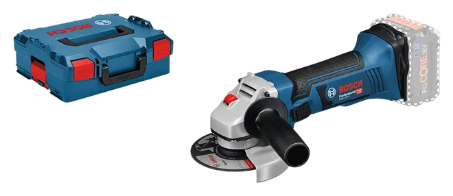 Bosch Professional GWS 18V-LI solo + L-Boxx Akku-Winkelschleifer