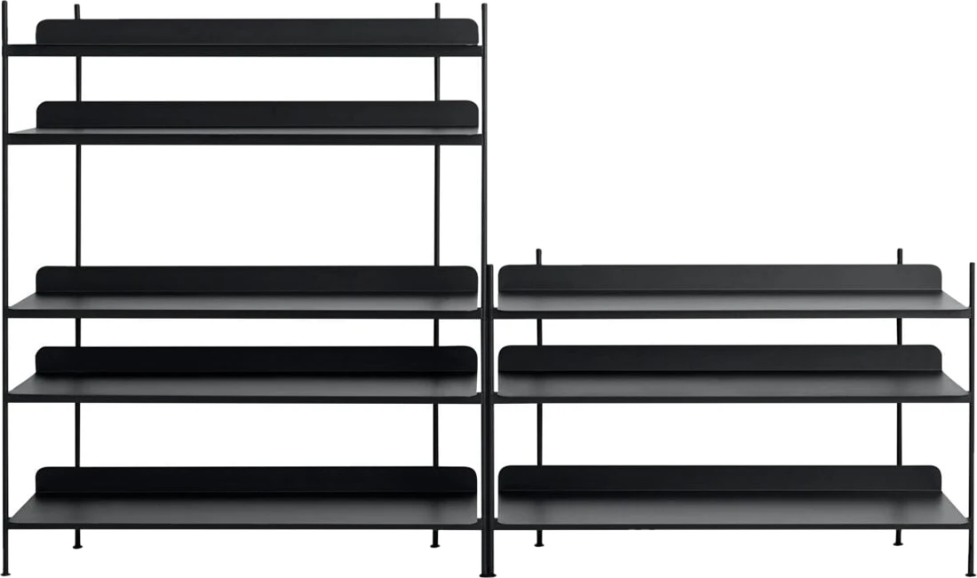 Regale und modulare Systeme Compile 7 Modulare Regale grau 2 St